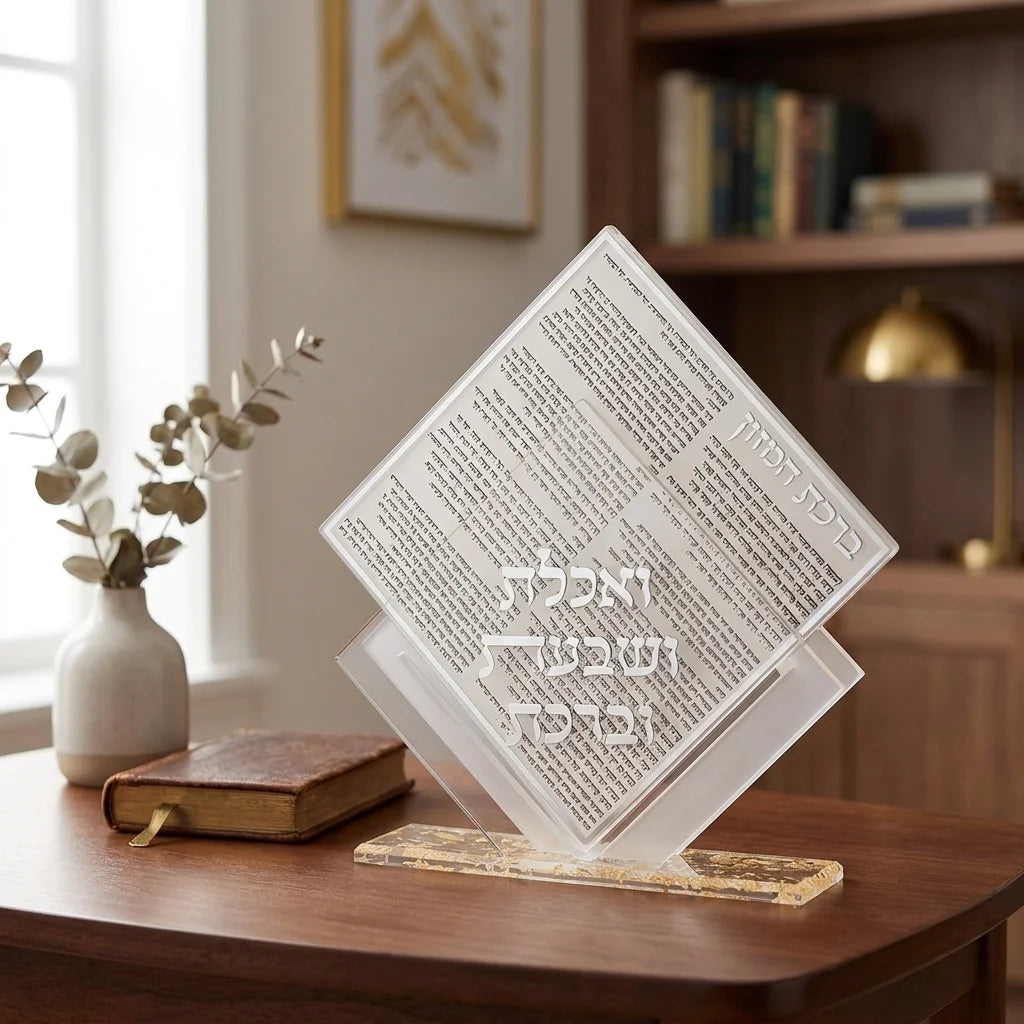 מעמד אקריליק נוסח עדות המזרח עם 7 ברכונים - זהב