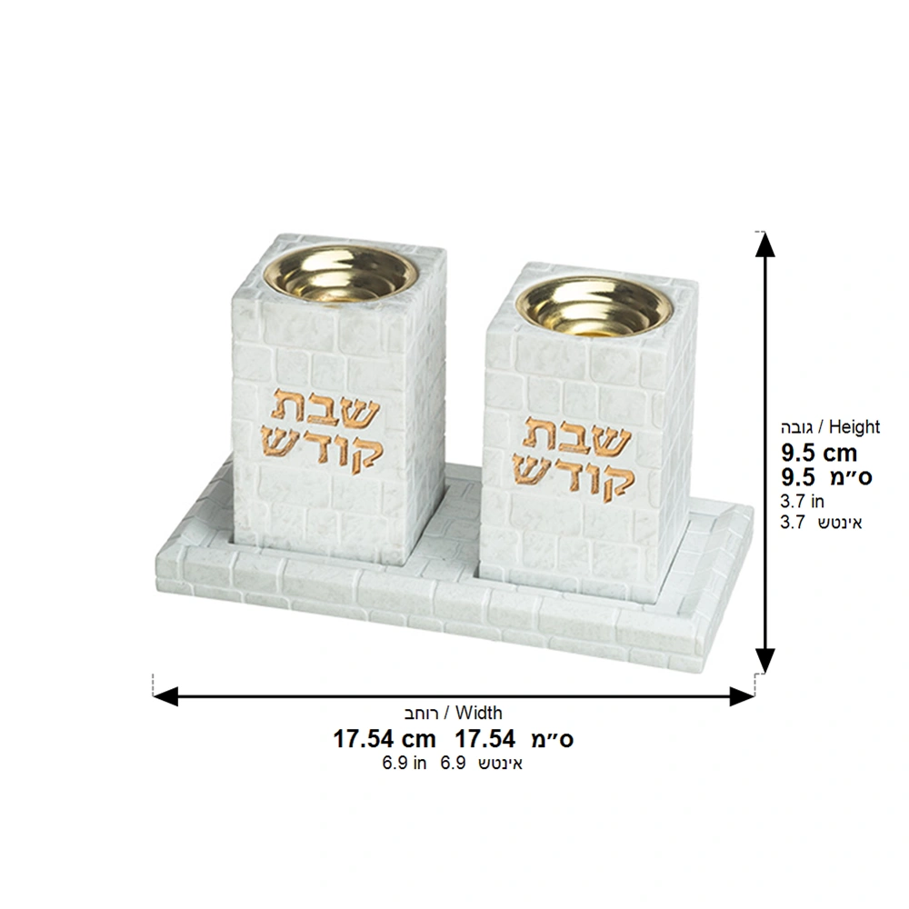 פמוטים עם מגש פולימר בטון