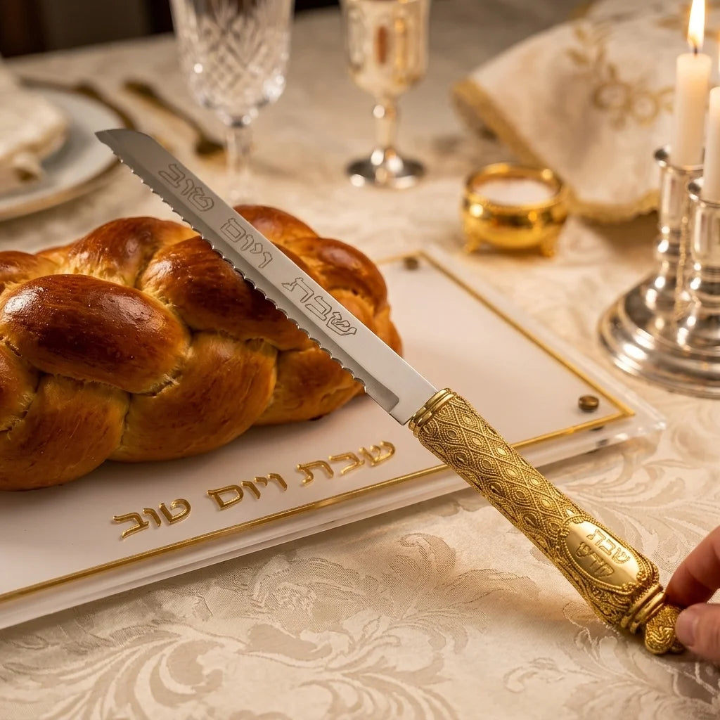 סכין זהב מהודרת עם ידית מתכת