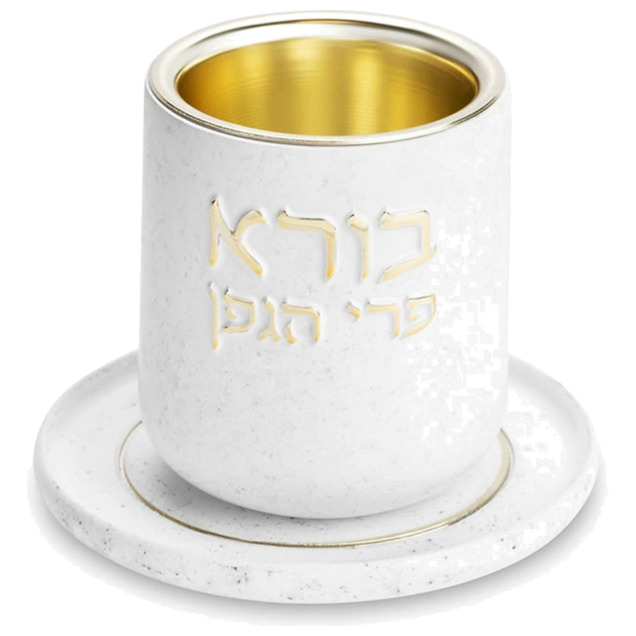 גביע קידוש מהודר פולימר בטון עם תחתית