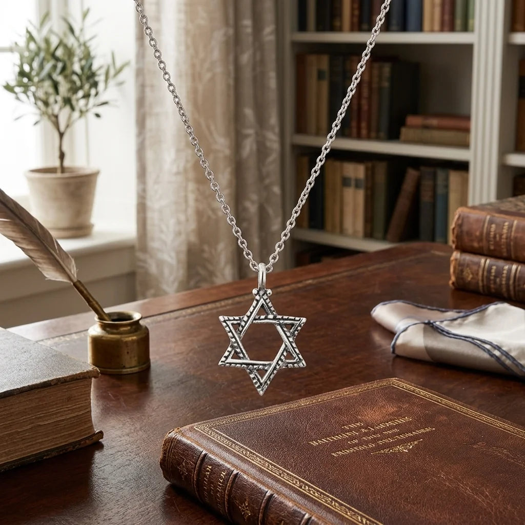 שרשרת כסף טהור 925 ״מגן דוד״