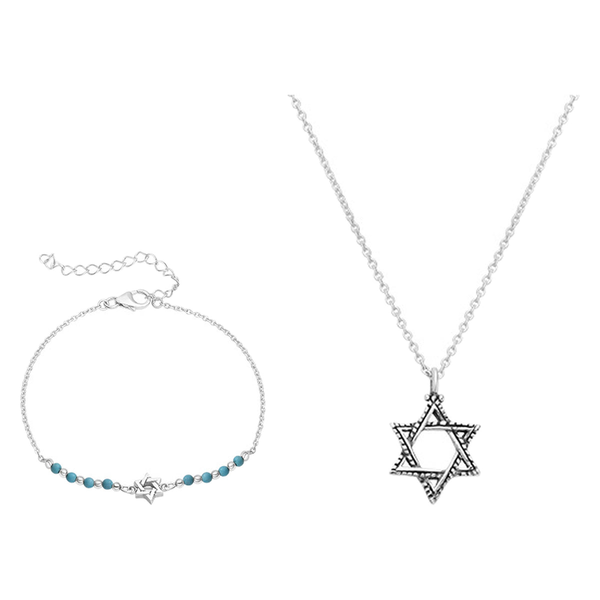 סט מגן דוד, שרשרת וצמיד